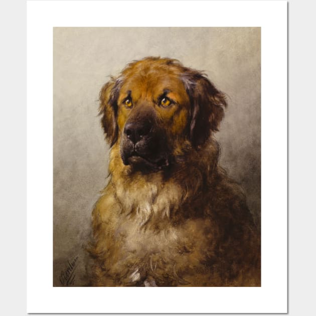 Head of a Leonberger Wall Art by StasiaProducts